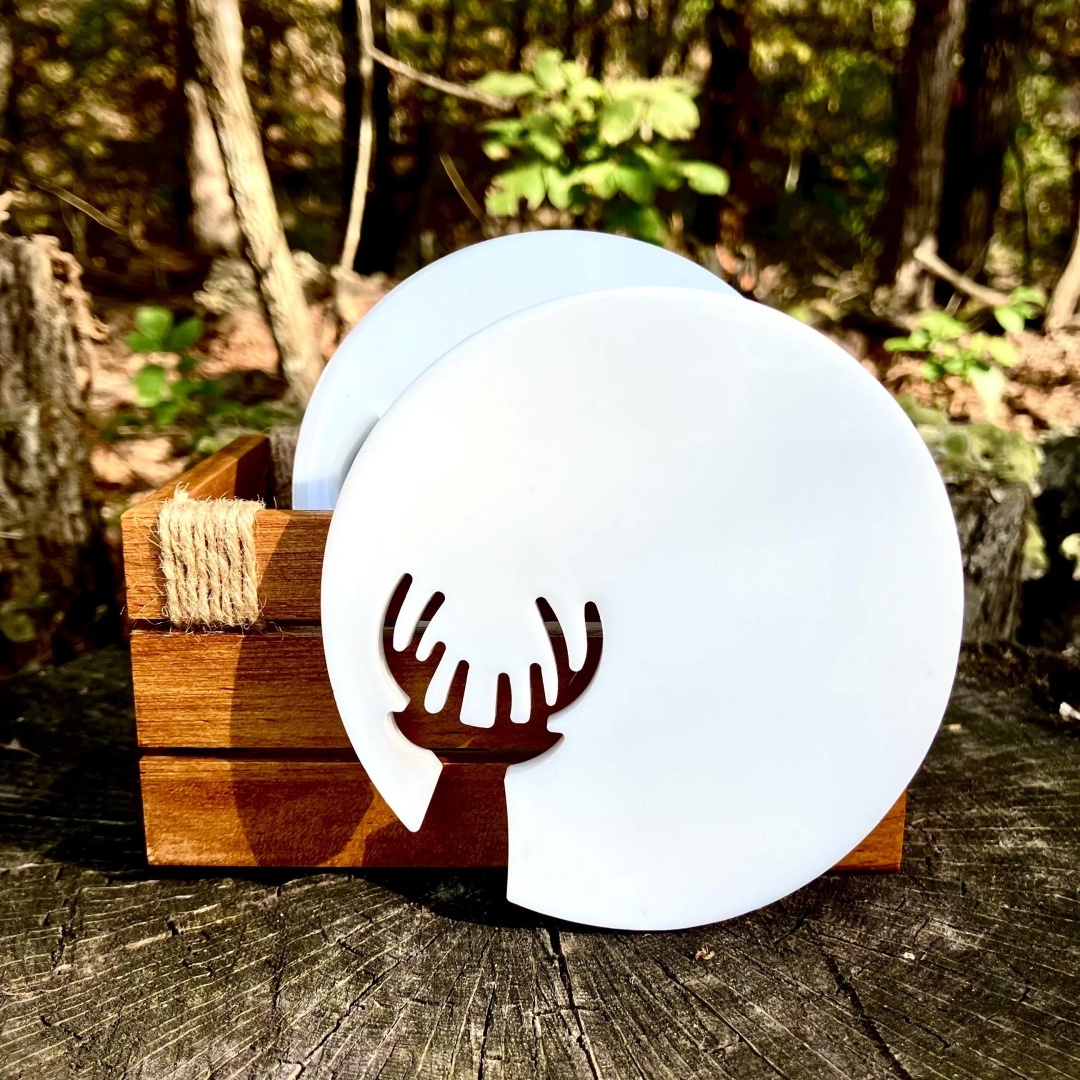 Coaster Mold Round - Forma silikonowa do samodzielnego wykonania świątecznych