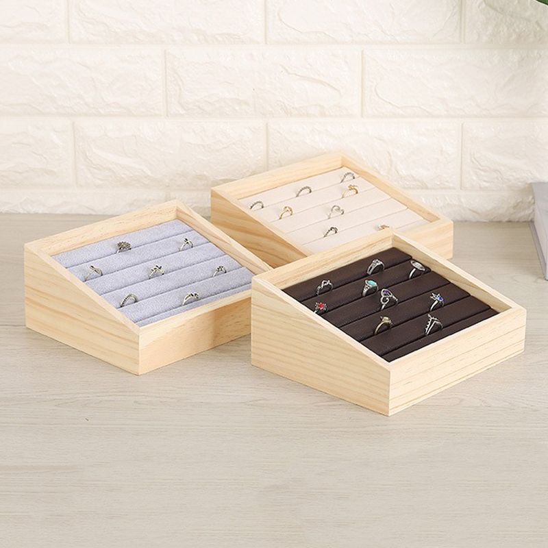 1szt Drewniana taca na biżuter – Wood Ring Blank recenzja i cena