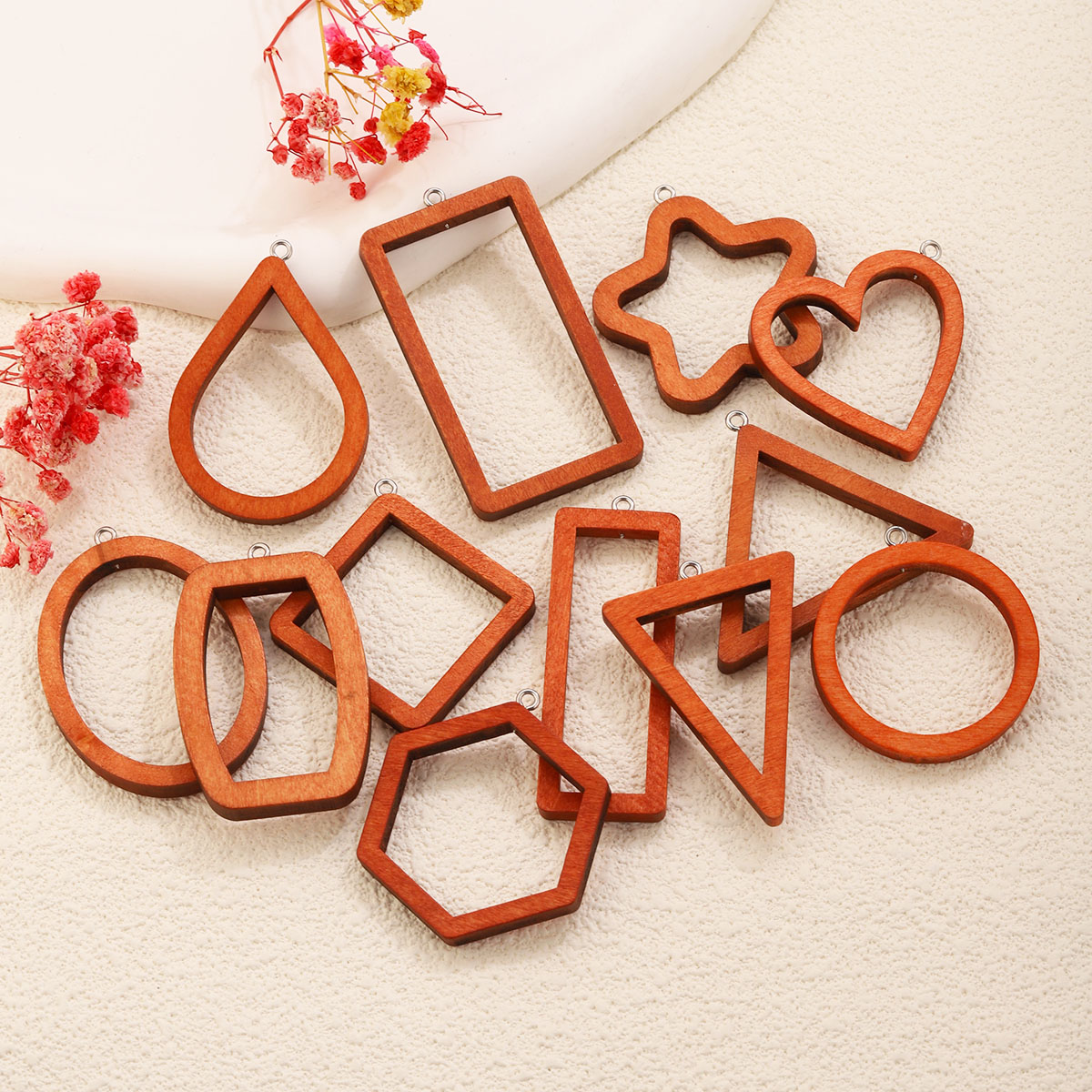 10 SZT. Drewniane geometryczne – Resin Craft Projects recenzja i cena